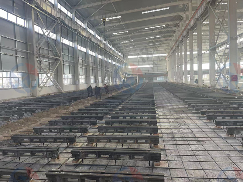 汉新量具为汉川机床厂完成 200 吨级重型机床地轨敷设